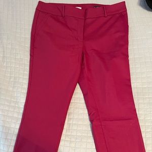 Raspberry skinny ankle petite dress pants
